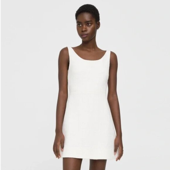 Theory Ballerina Cotton Tweed Dress - Size 4 - Picture 1 of 2